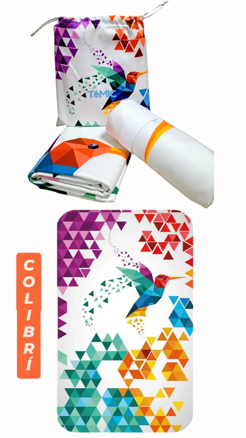colibri Toalla Playera Microfibra 130x80 cm